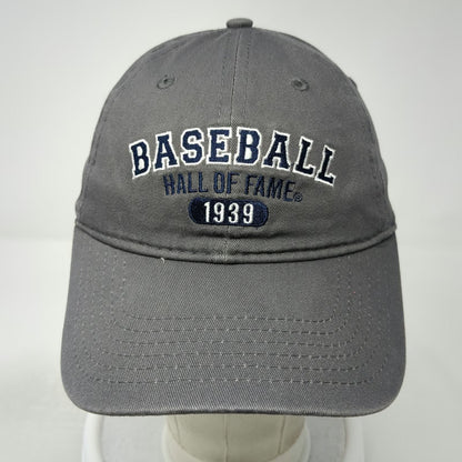 National Baseball Hall of Fame Gray One Size Cap Strapback 1939 Blue White Hat