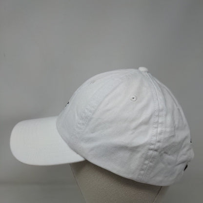 Vineyard Vines Whale Logo Slideback Hat White One Size Leather Strap
