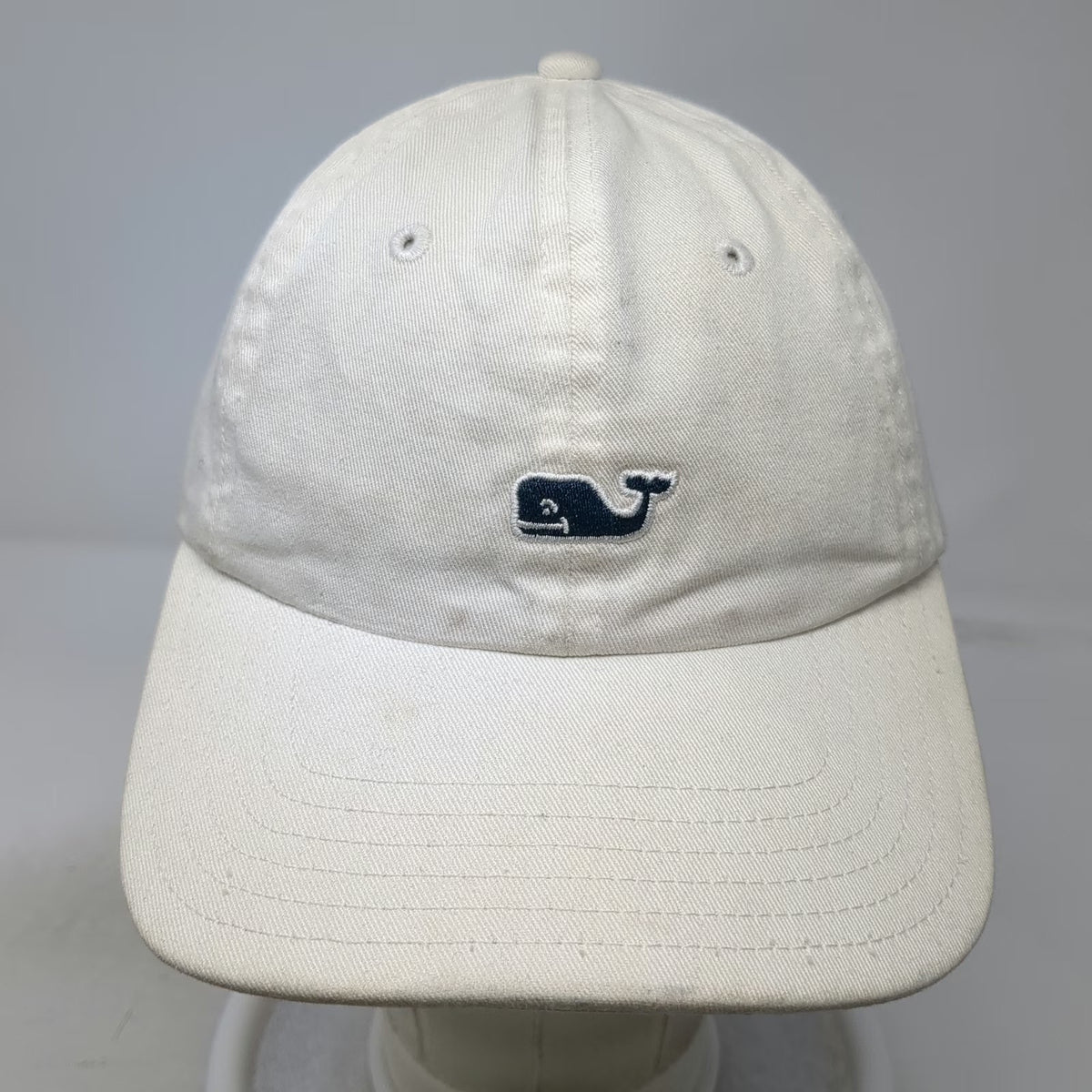 Vineyard Vines Baseball Cap White One Size Whale Logo Cotton Slideback Hat