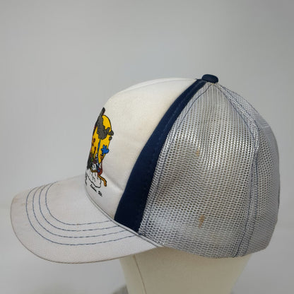 GA Headwear Trucker Hat White Blue OSFM Mike's Fuel Stop Shop Utah Semi Truck
