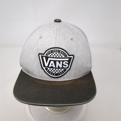 VANS Off The Wall Since 1966 Snapback Hat Gray One Size Adjustable Embroidered
