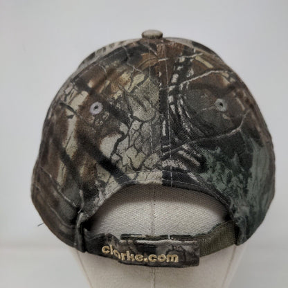 Clarke Strapback Hat Camouflage One Size Embroidered Adjustable