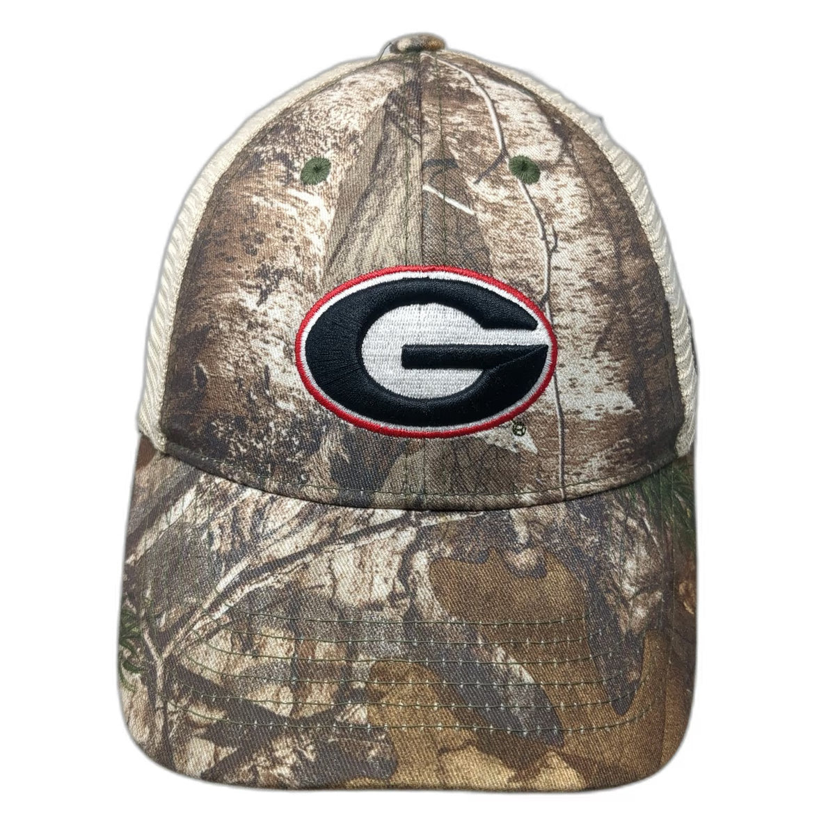 Georgia Bulldogs NCAA Top of the World Trucker Hat Brown Beige Camo One Size