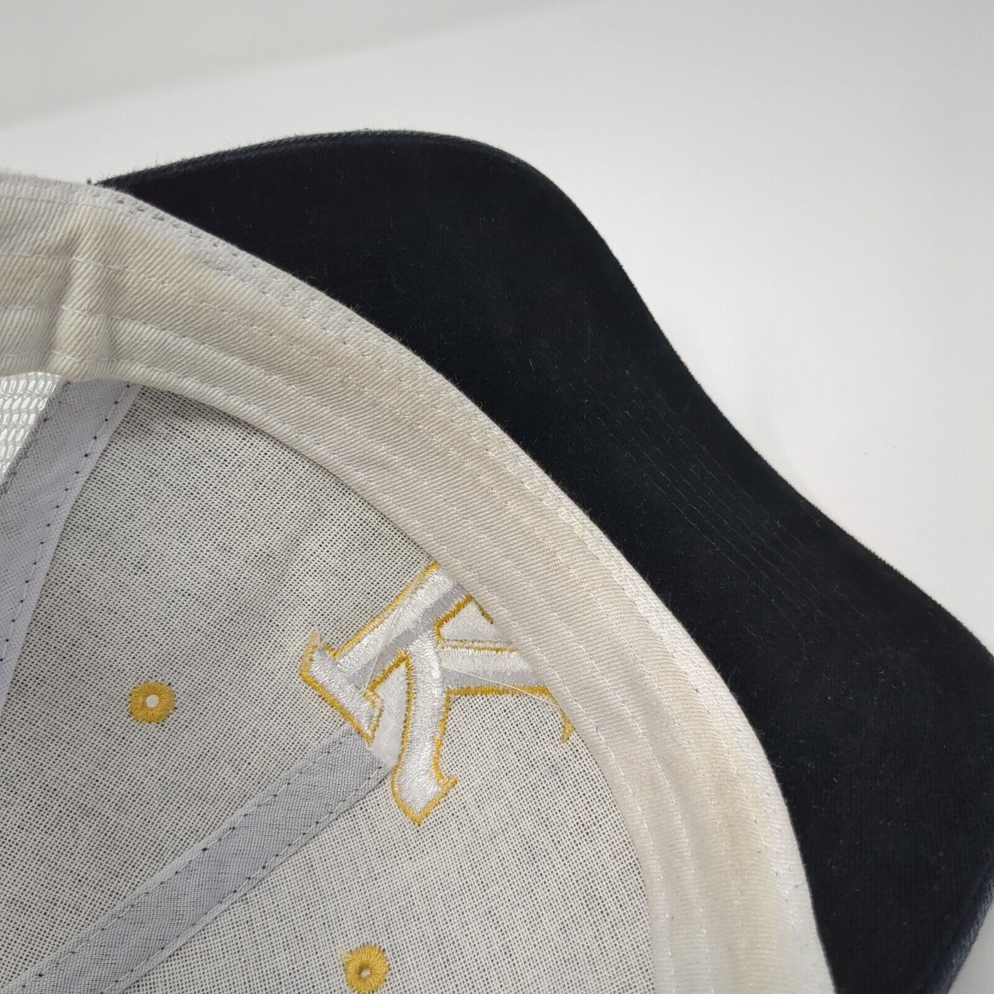 Kuna Strapback Trucker Hat Black One Size Adjustable Embroidered Mesh Back