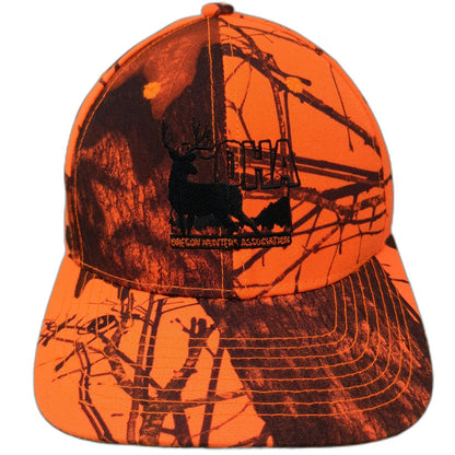 Outdoor Cap Snapback Orange One Size Hat Mossy Oak Oregon Hunters Association
