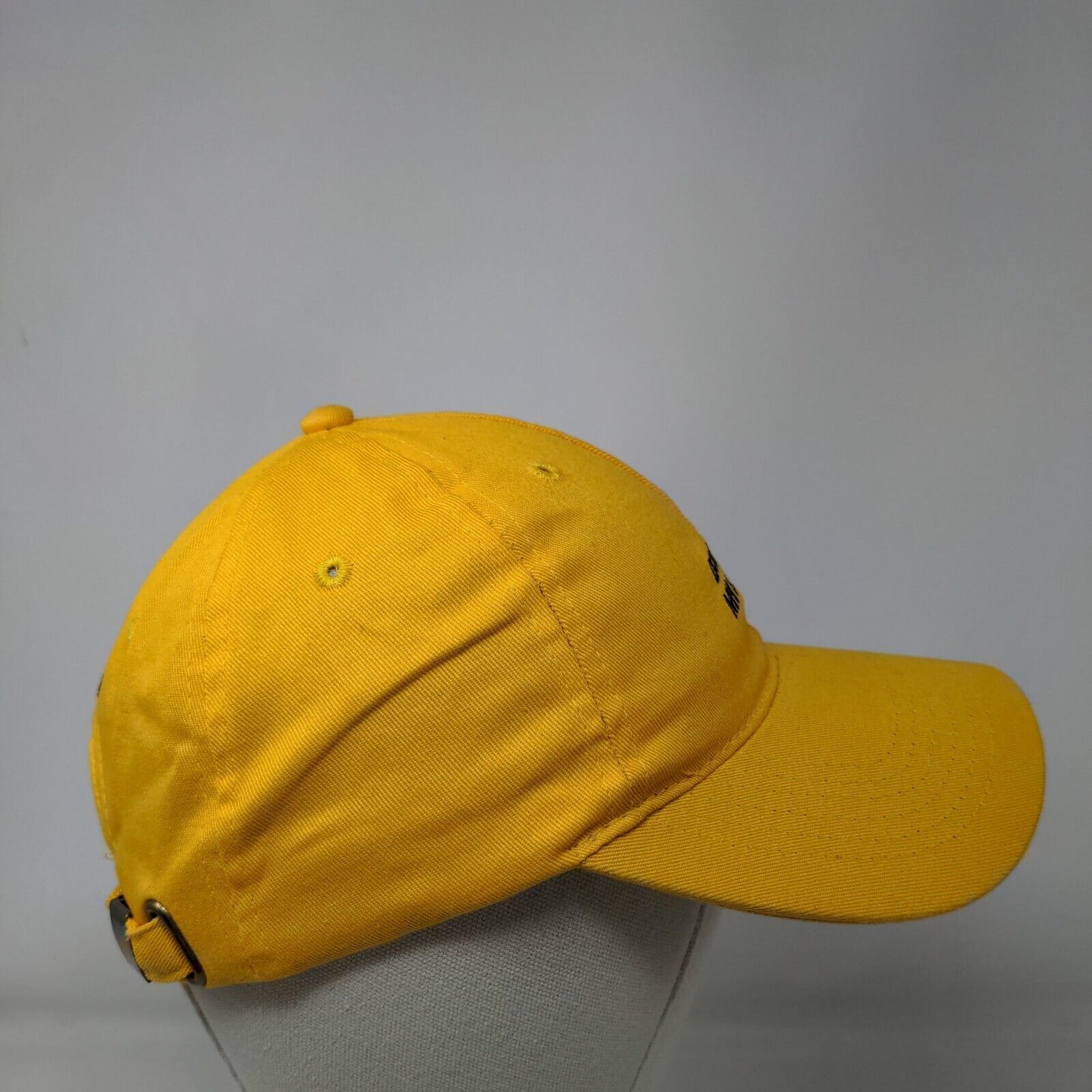 Doing My Best Bumble Slideback Hat Yellow OS Adjustable Embroidered 6 Panel