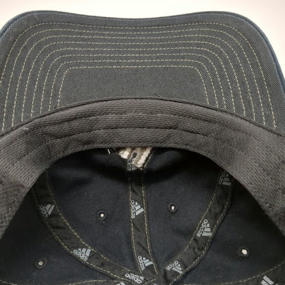 Adidas Baseball Cap Black One Size Slideback Contrast Stitching Embroidered Hat