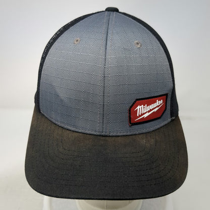 Milwaukee Trucker Hat Black One Size Mesh Back Snapback Gridiron Workwear