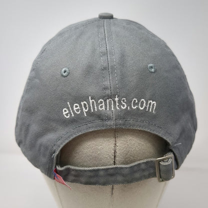 Bayside Baseball Cap Gray One Size The Elephant Sanctuary Tennessee Hat USA Made