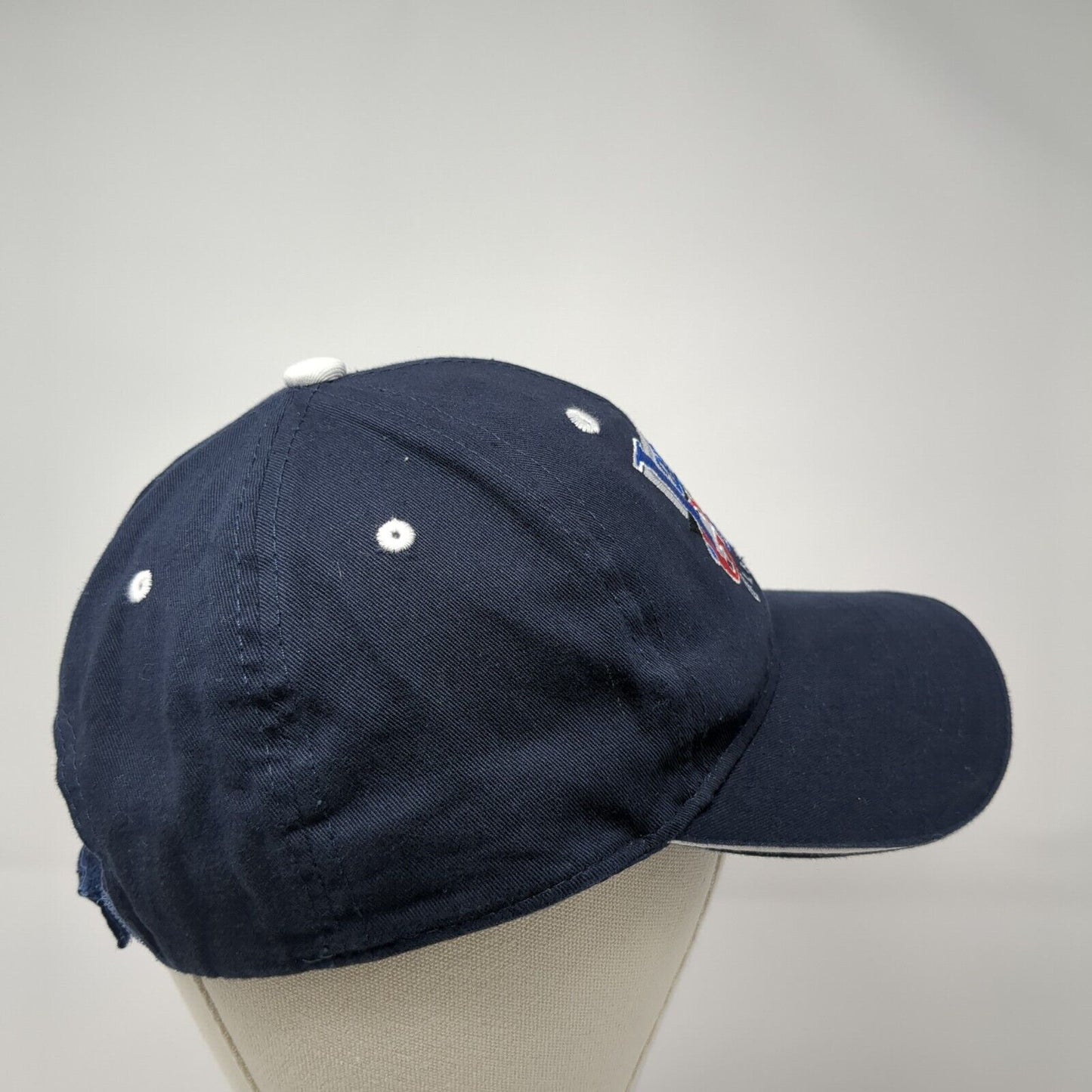 Jarrett Gordon Winter Haven Ford Lincoln Strapback Hat Blue OS Adjustable Cotton