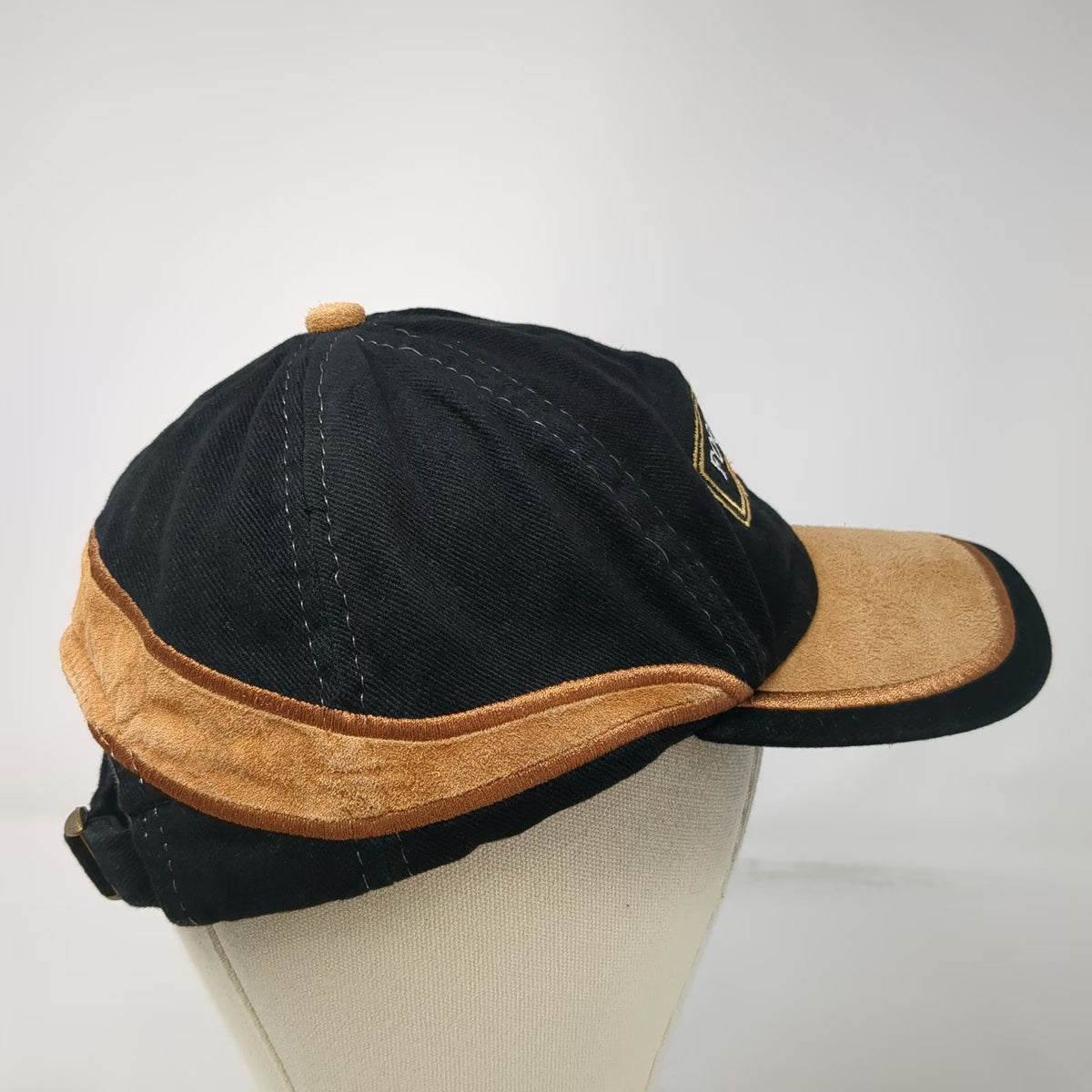 AJM International Forty Creek Whisky Baseball Cap Black Brown One Size Suede