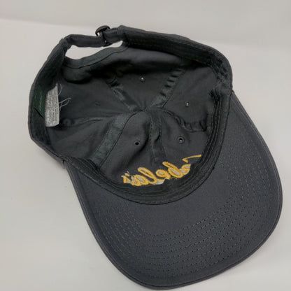 Cabela's Club Slideback Hat Gray OSFM Adjustable Embroidered Logo 6 Panel