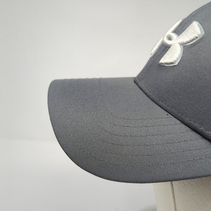 Under Armour Golf Fitted Mesh Back Hat Gray M/L Colorblock Embroidered