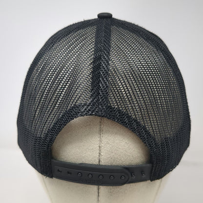 Zapped Trucker Hat Black Blue One Size Snapback Mesh Rope Sawtooth Network Logo