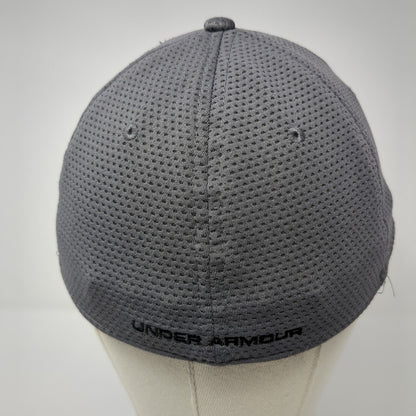 Under Armour Fitted Hat Gray M/L Lightweight Breathable Embroidered 6 Panel