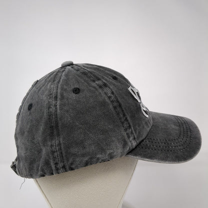 Dog Mom Ponyback Slideback Hat Gray One Size Adjustable Embroidered Cotton