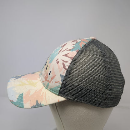 O'Neill Baseball Cap Gray One Size Mesh Back Tropical Floral Beach Hat