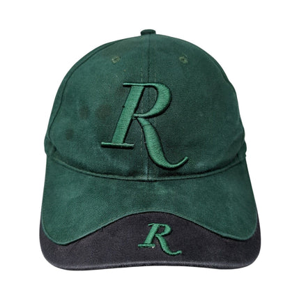 Letter R Slideback Hat Green One Size Adjustable Embroidered Robertson