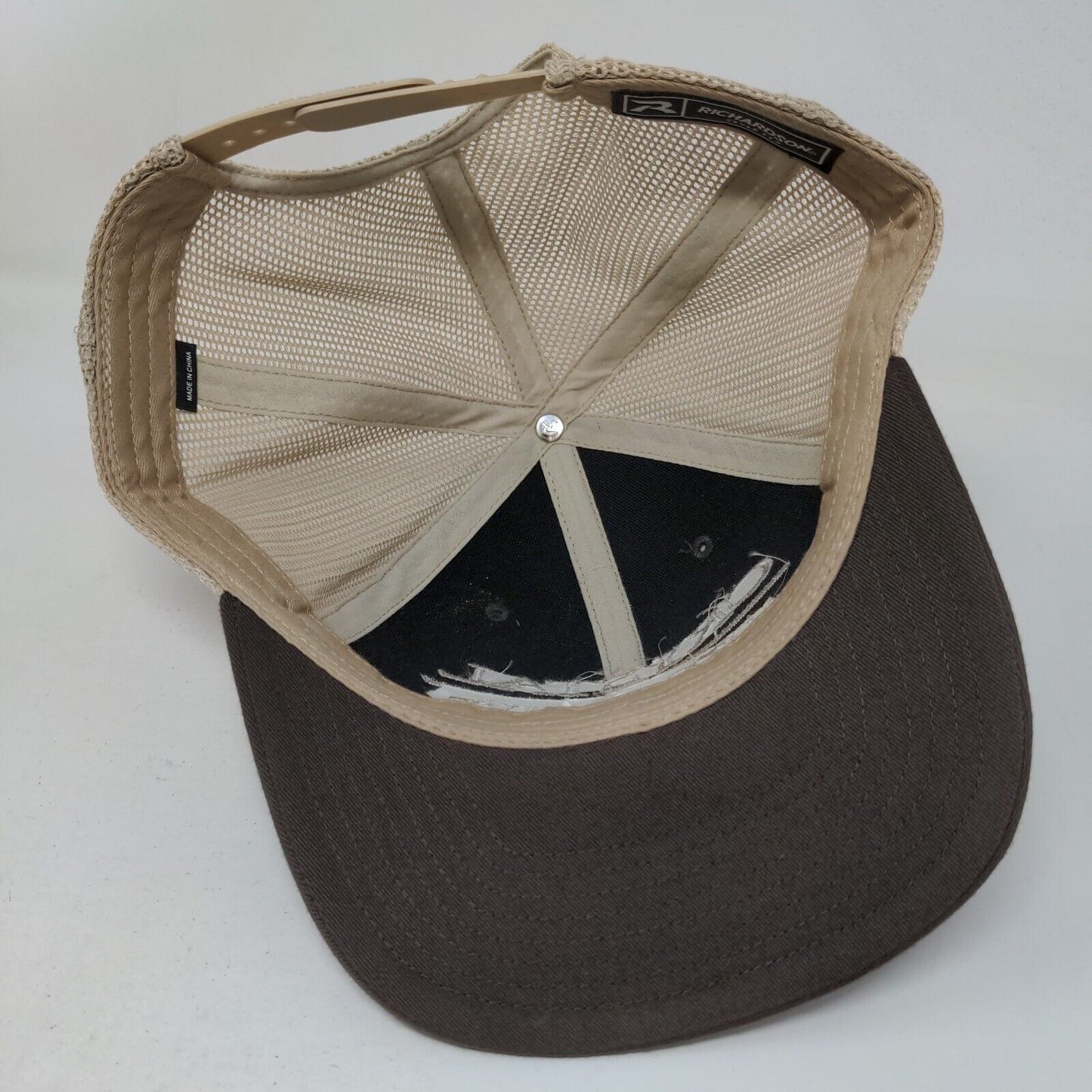 Crystal Automotive Snapback Mesh Back Trucker Hat Brown One Size Embroidered