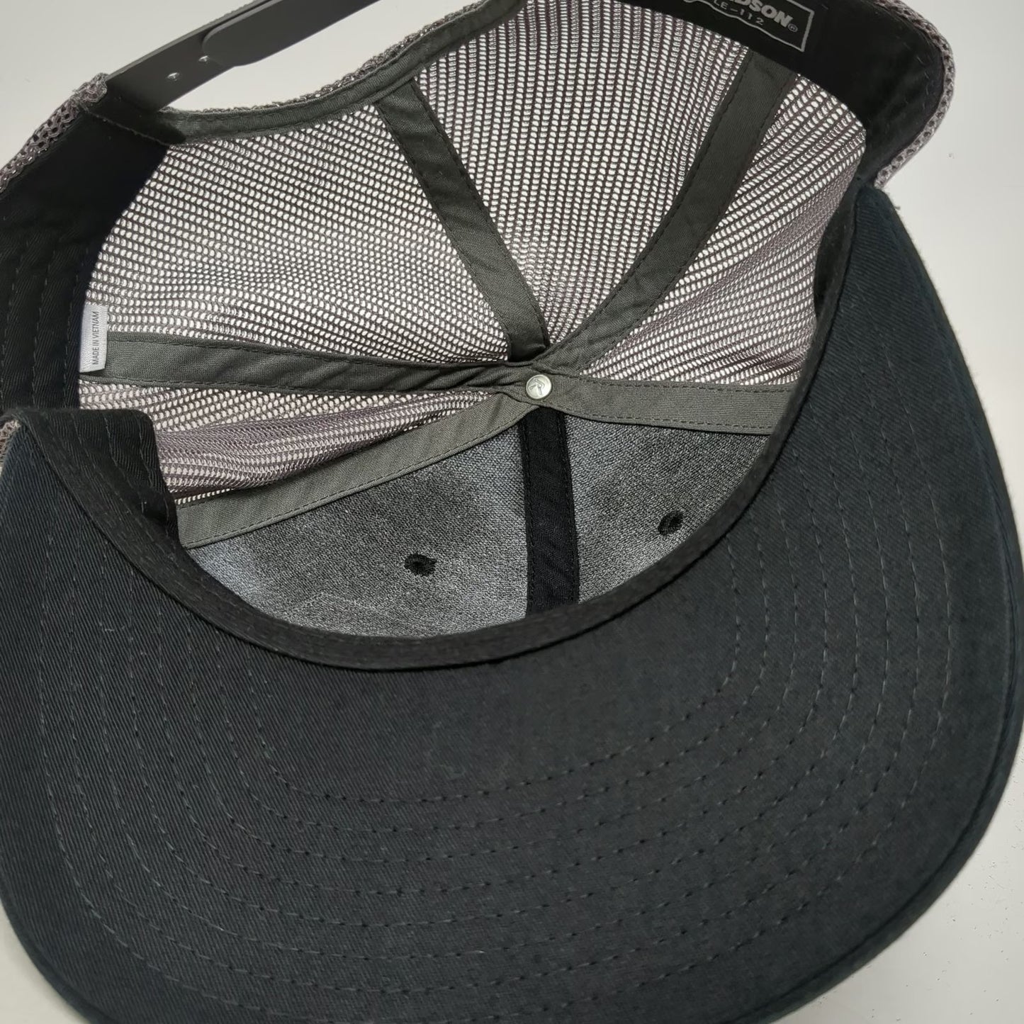 Richardson Trucker Hat Black One Size Proletariat Wine Company Mesh Snapback