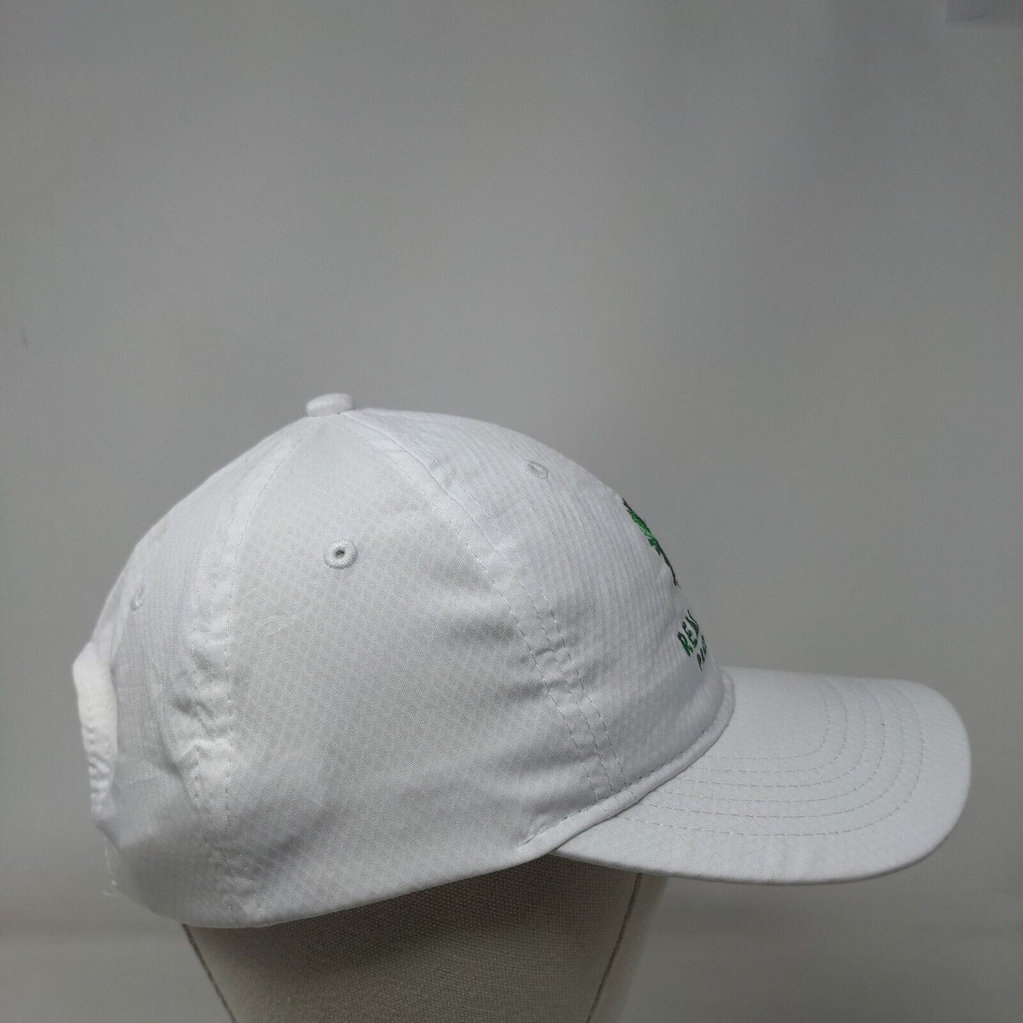 Real Living Productions Slideback Hat White One Size Adjustable Embroidered