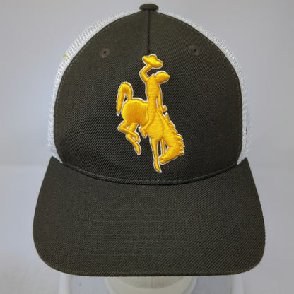 Wyoming Cowboys NCAA Zephyr Trucker Hat Brown White Yellow OSFM Snapback Mesh