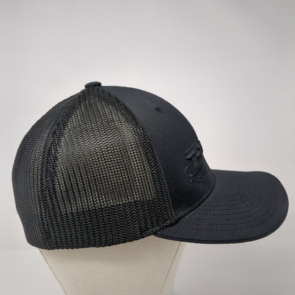 T-Zers Shirt Shop Fitted Mesh Back Trucker Hat Black 7 3/8-8 Solid