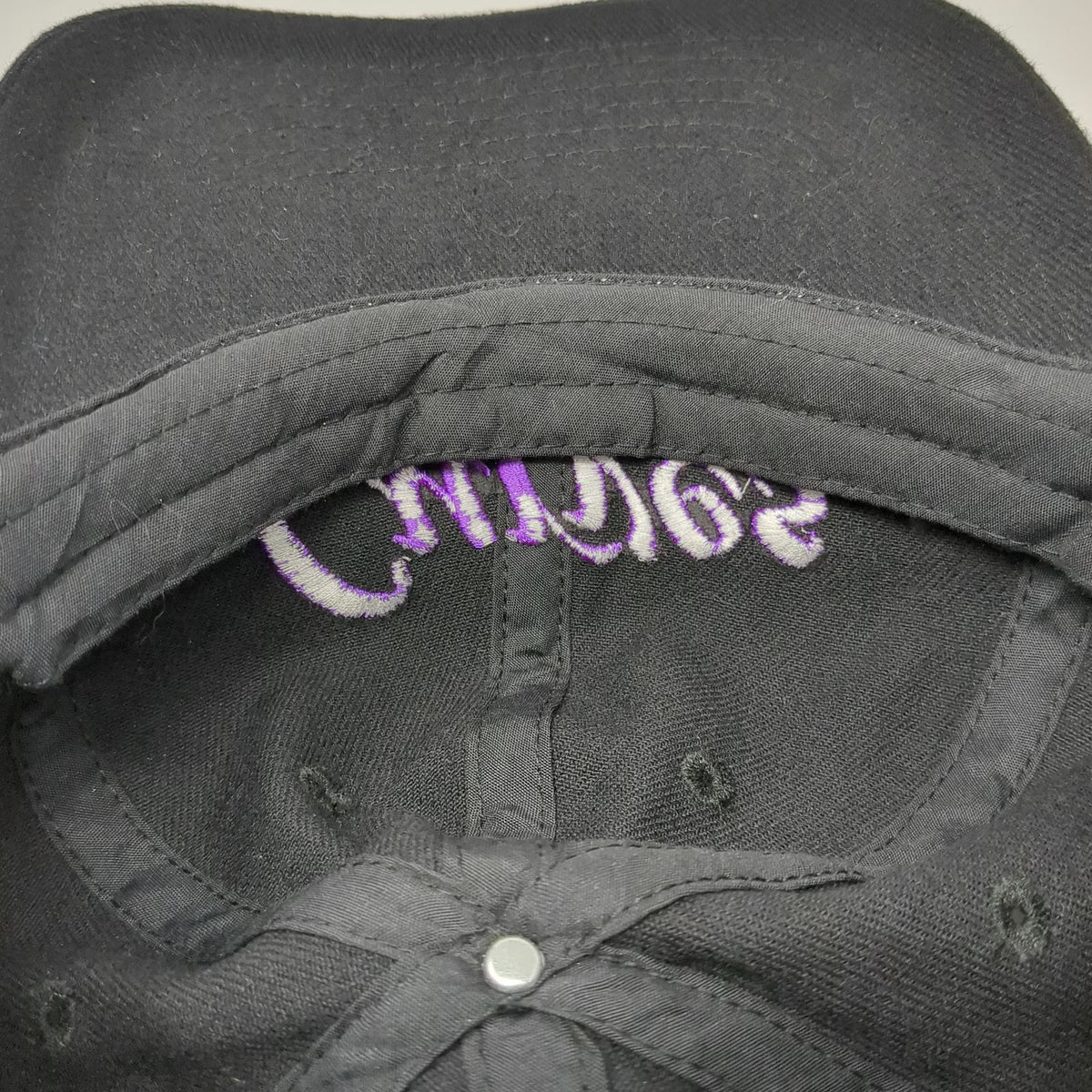 Curves Baseball Cap Black Purple One Size Slideback Fitness Gym Workout Hat