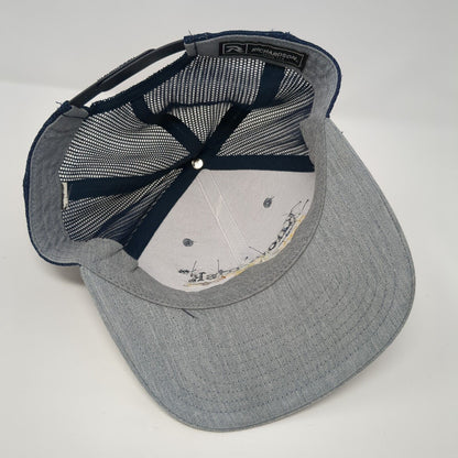 Know-Risk Crop Marketing Snapback Trucker Hat Gray OS Adjustable Mesh Richardson