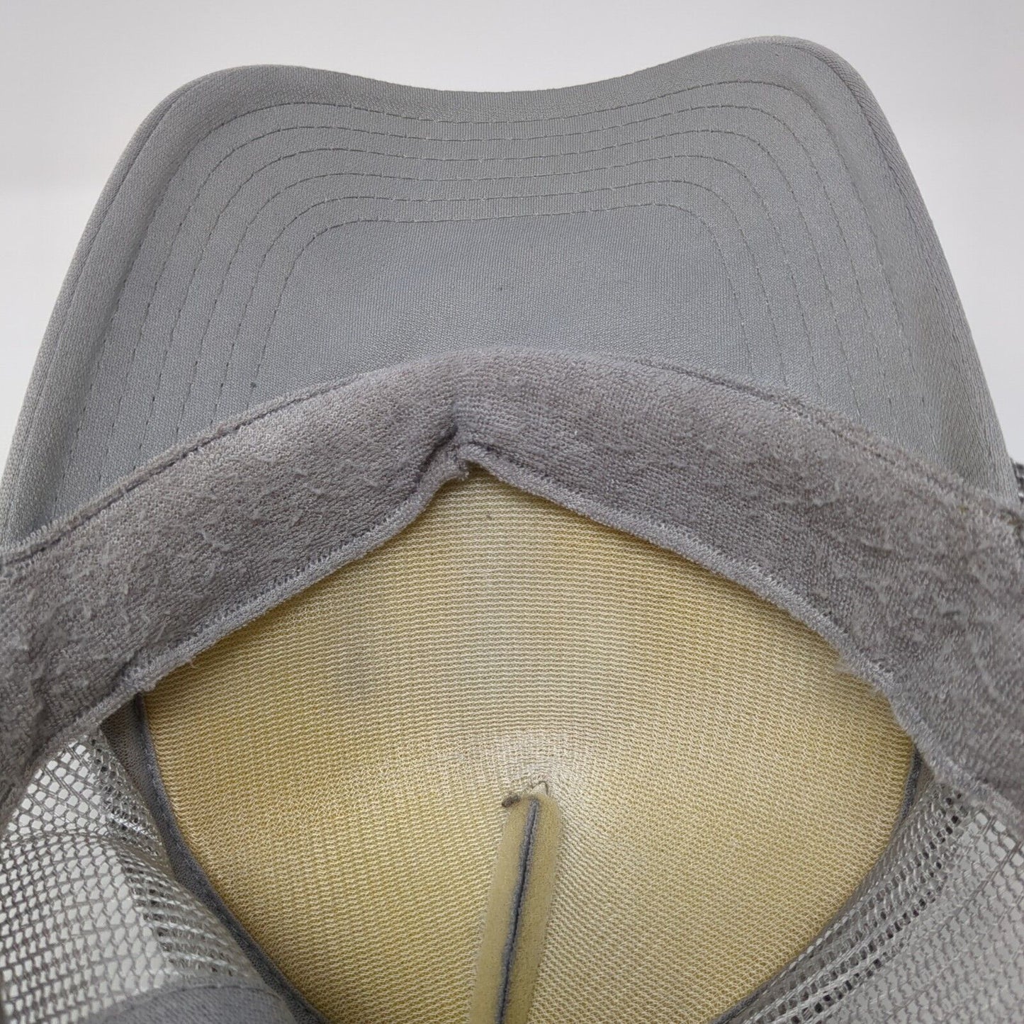 Letter P Snapback Trucker Hat Gray OS Adjustable Embroidered Mesh Back Rope Otto