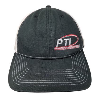 PTI Progressive Tractor Implement Snapback Mesh Back Trucker Hat Black One Size