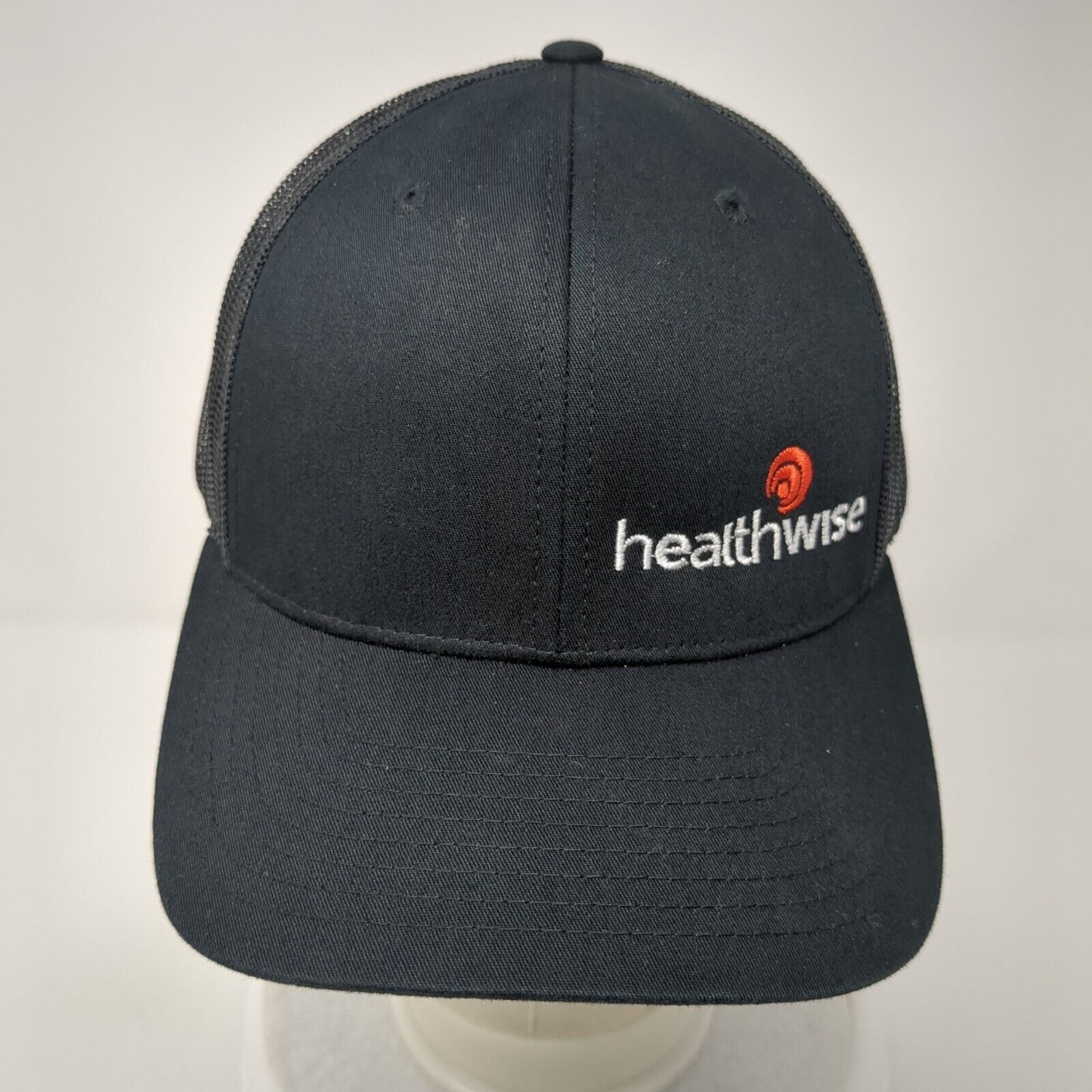 Healthwise Snapback Mesh Back Trucker Hat Black One Size Richardson