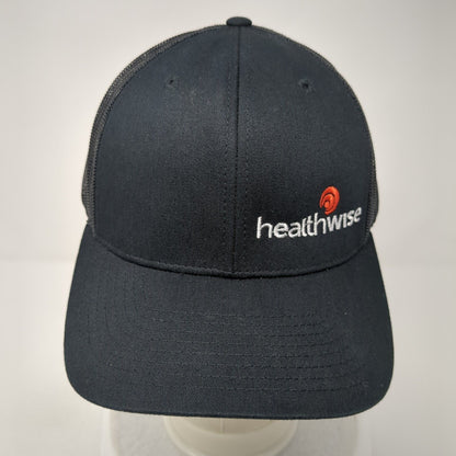 Healthwise Snapback Mesh Back Trucker Hat Black One Size Richardson