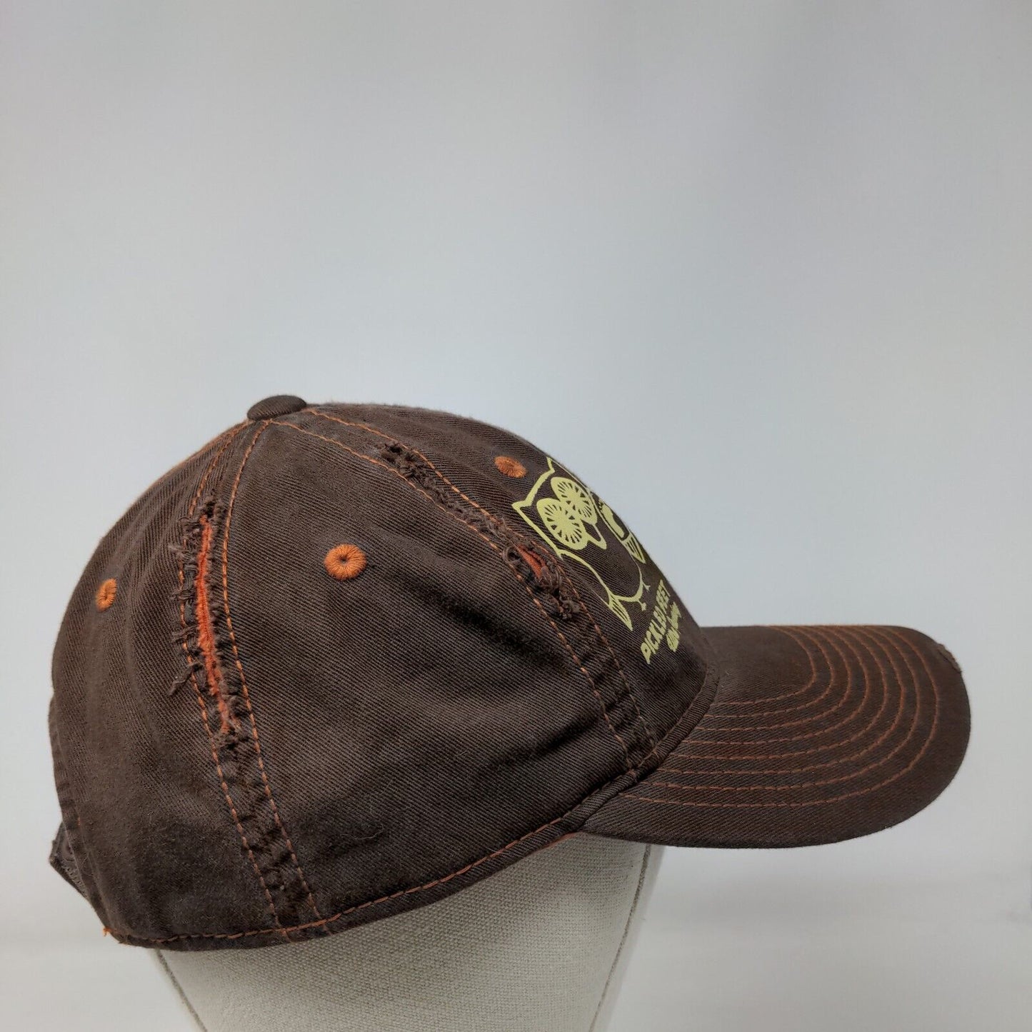 Pickled Feet Ultra Running Strapback Hat Brown One Size Adjustable District