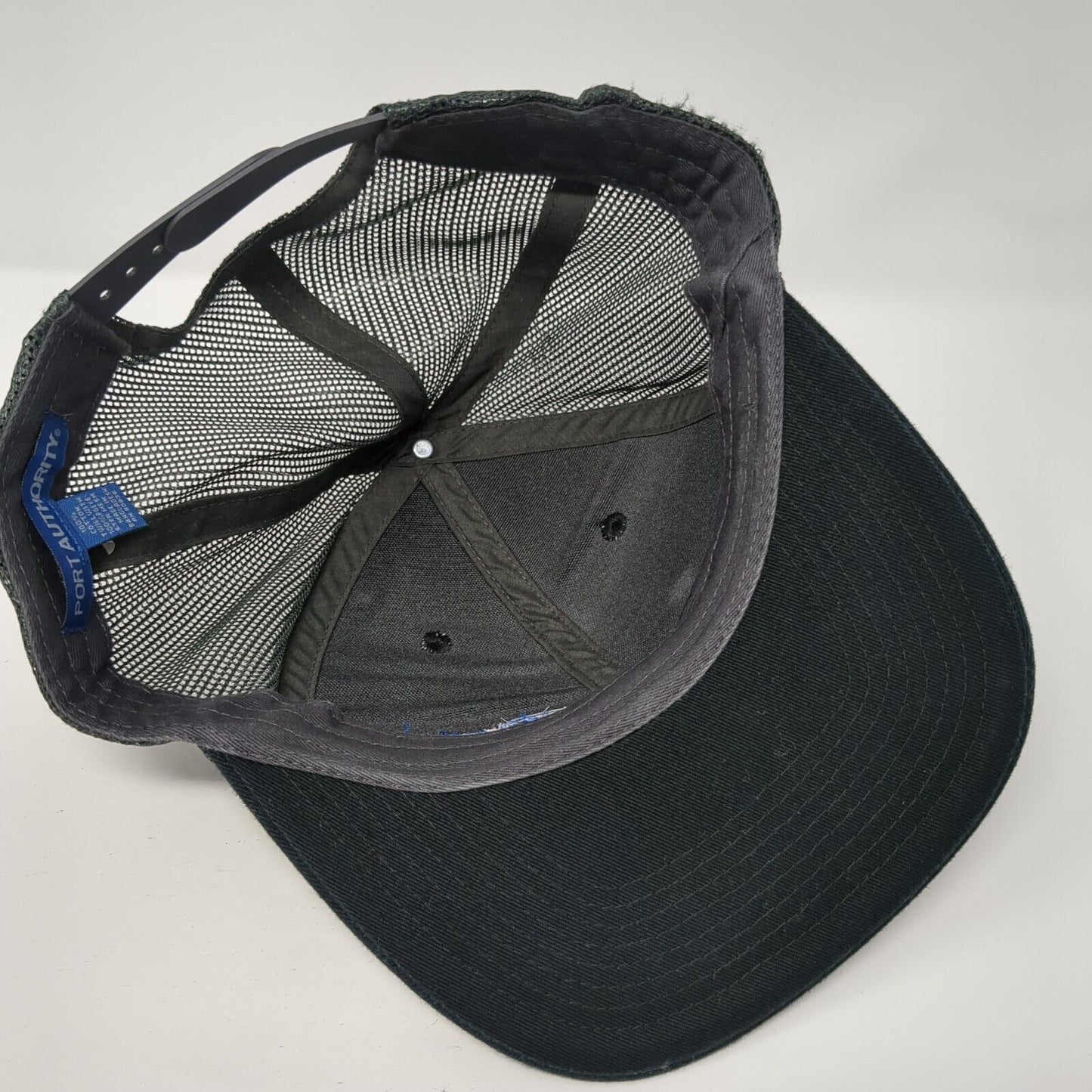 Denning Concrete Snapback Trucker Hat Black One Size Mesh Back 6 Panel