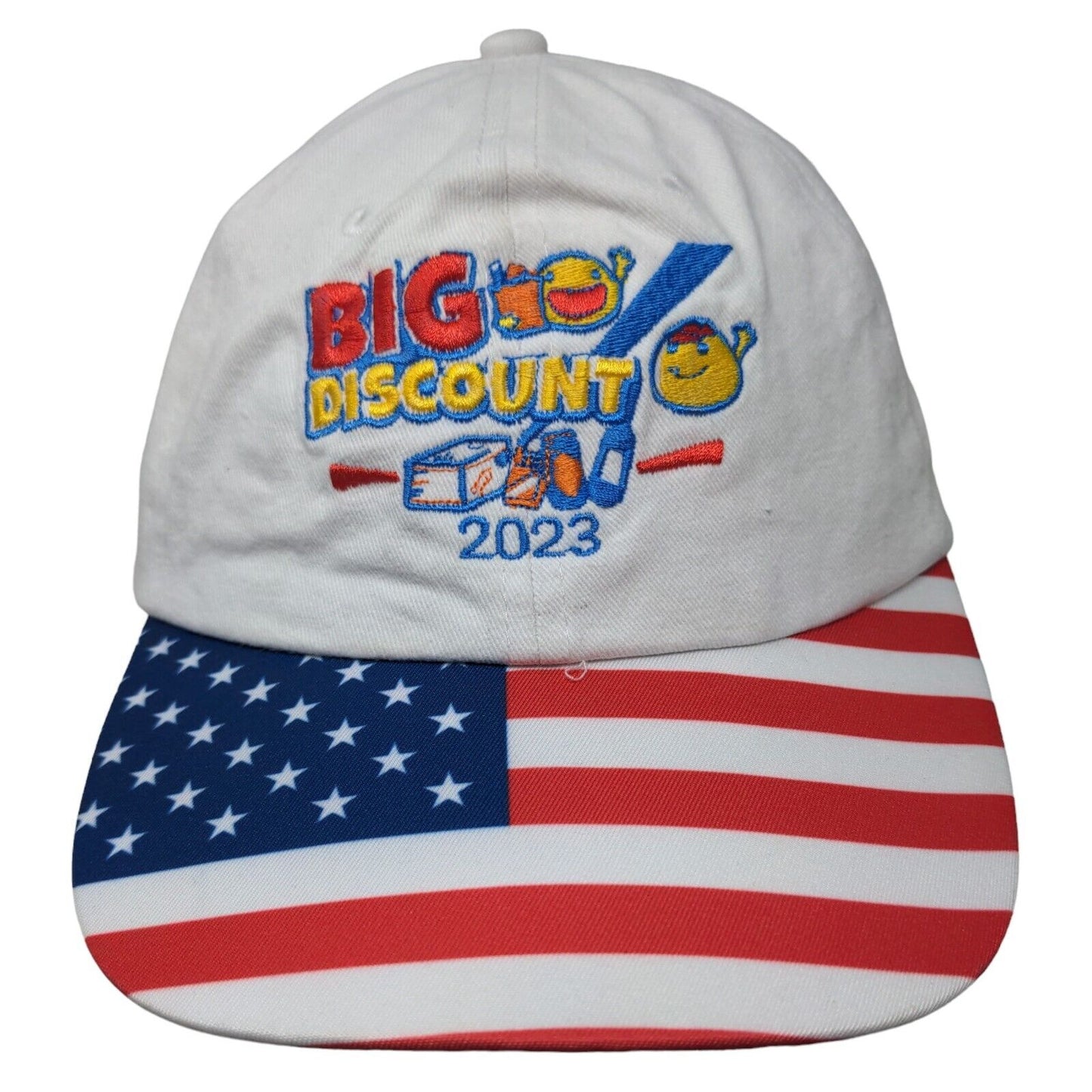 Big Discount 2023 American Flag Strapback Hat Multi OSFA Embroidered