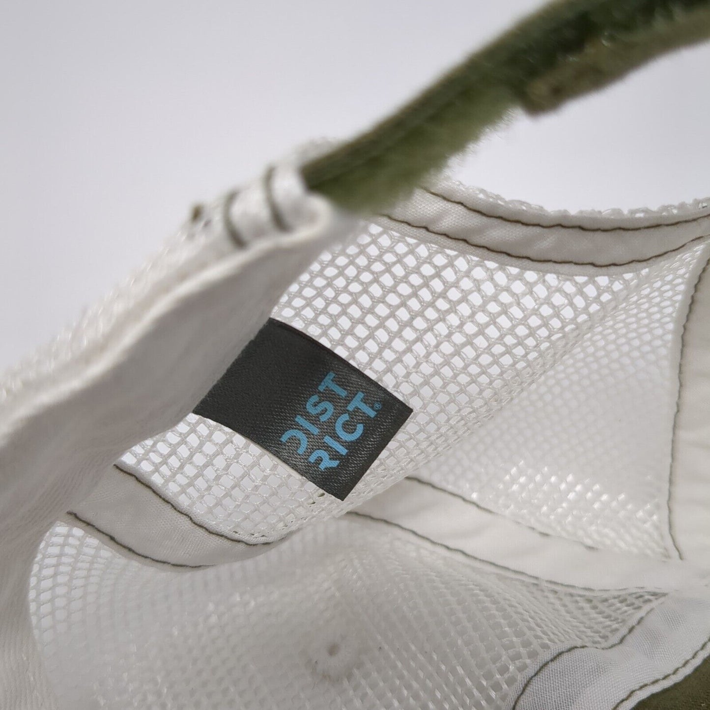 Race To Robie Creek Strapback Mesh Back Trucker Hat Green OSFA District