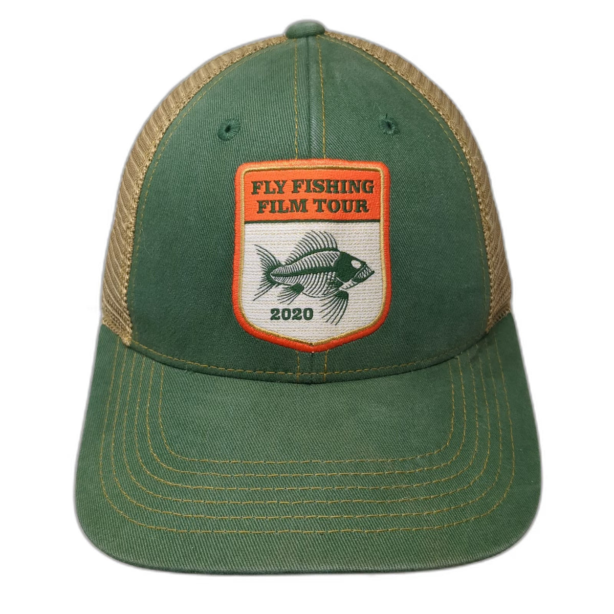 Costa Baseball Cap Green One Size Fly Fishing Film Tour 2020 Patch Mesh Hat