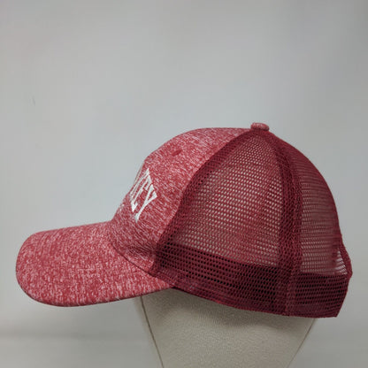 Siesta Key Florida Snapback Mesh Back Trucker Hat Red One Size 6 Panel
