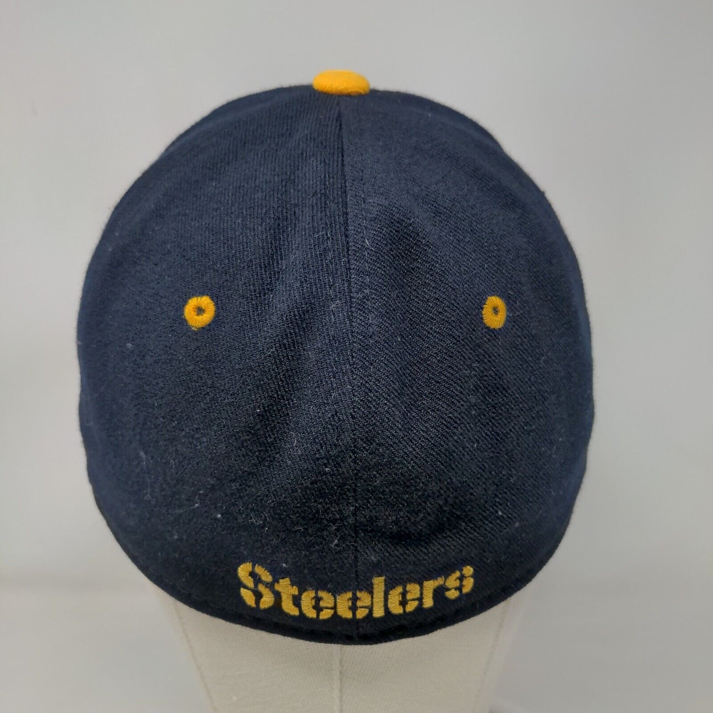 Pittsburgh Steelers Fitted Hat Blue OSFA Embroidered Logo Reebok NFL