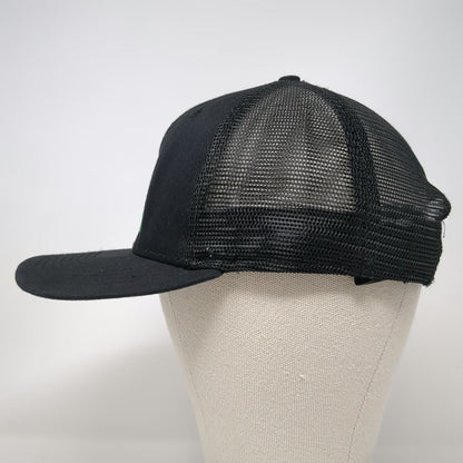 New Era Black Trucker Hat One Size Pecht Farms Onion Embroidery Mesh Back Snap