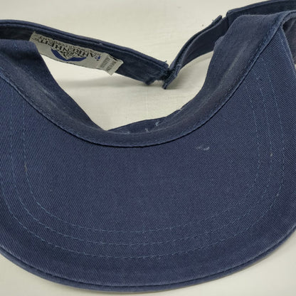 Fahrenheit Visor Blue One Size Phoenix Zoo Embroidered Cotton Strapback Hat