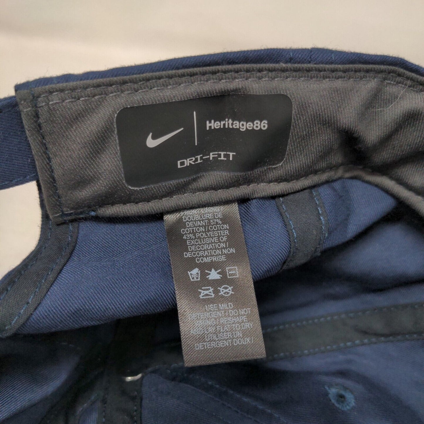 Brighthouse Financial Slideback Hat Blue OSFM Nike Heritage86 Dri-Fit W/Tags
