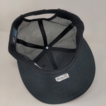 Champro Snapback Hat One Size Black Mesh Back Embroidered Military Shield Logo