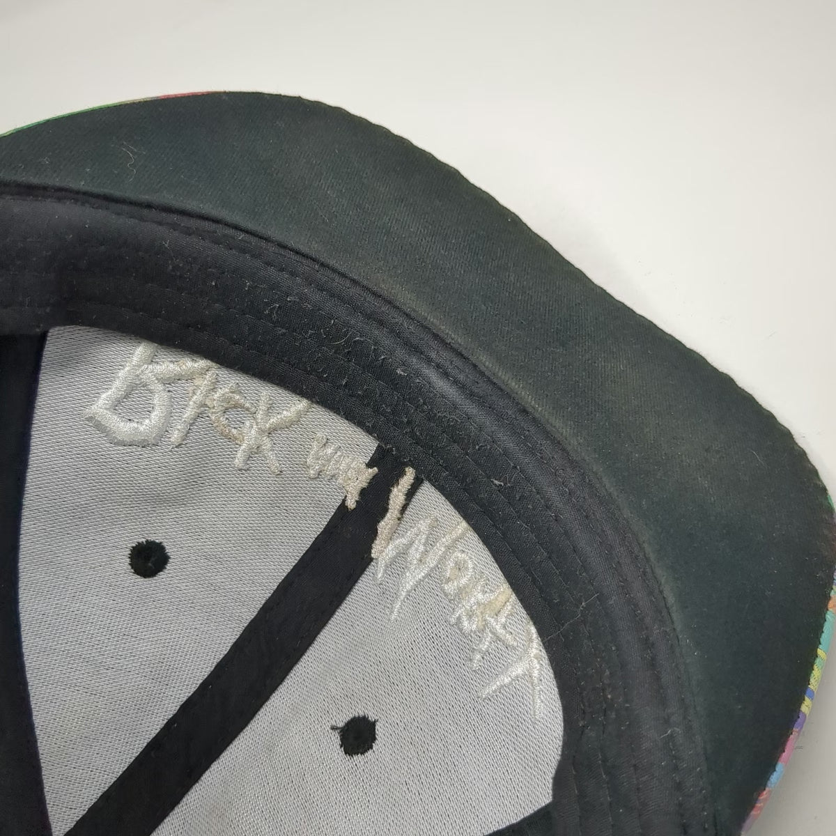 Bioworld Snapback Black One Size Rick and Morty Graphic Brim Embroidered Hat