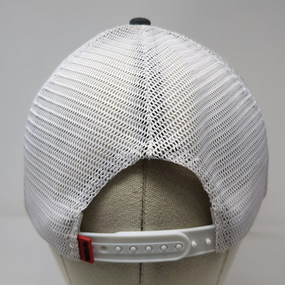 Troll Co. Clothing Trucker Hat Gray One Size Mesh Support Blue Collar Snapback