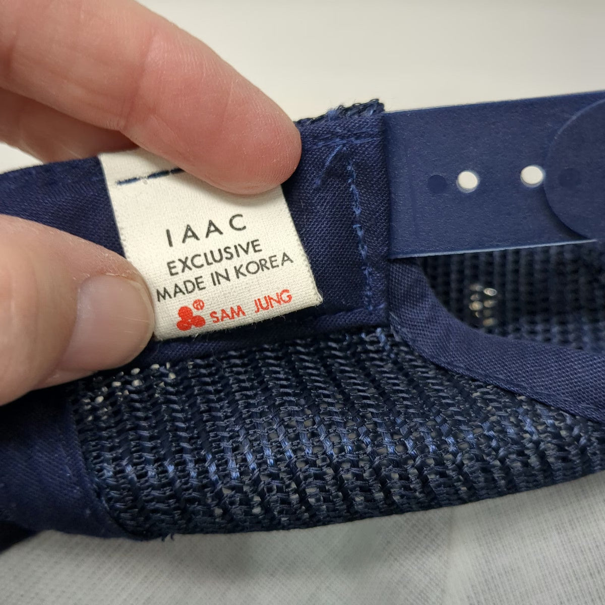 Sam Jung Trucker Hat Blue One Size Kalaloch Lodge Washington Corduroy Anchor