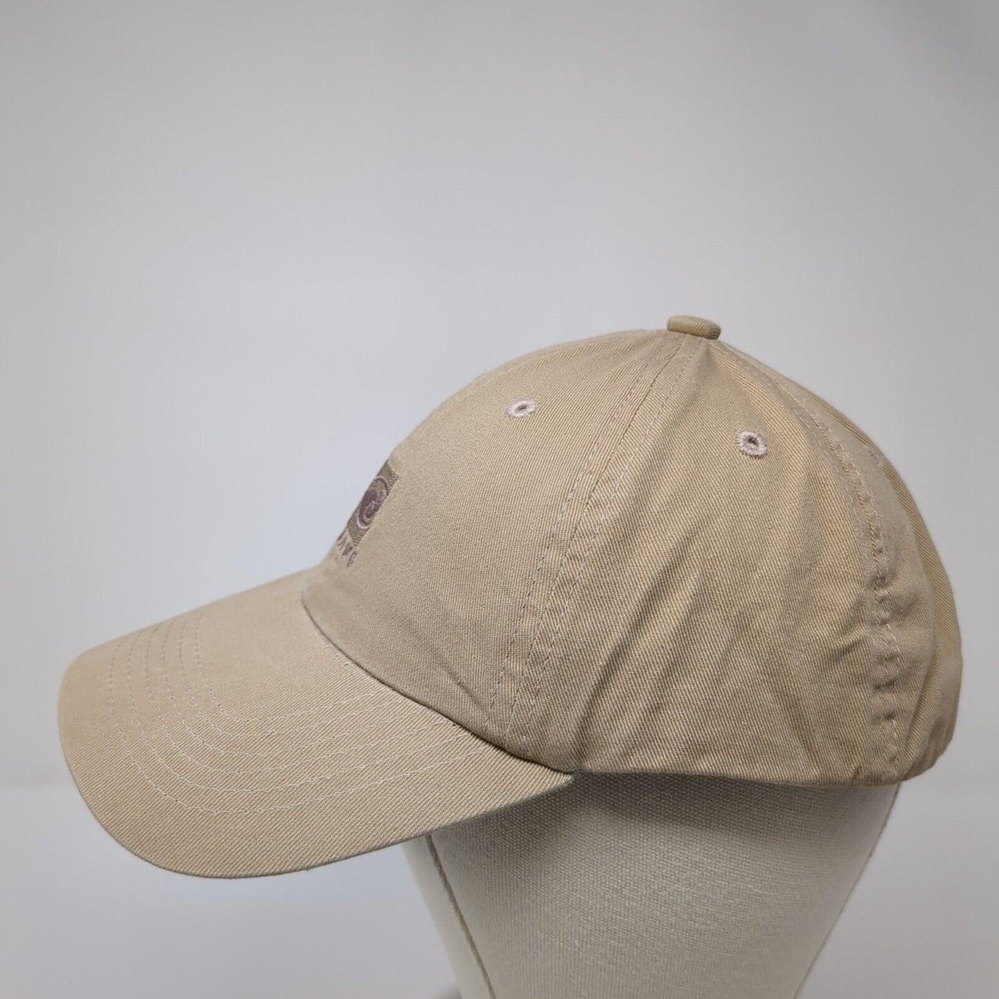 MAUI Slideback Hat Brown One Size Adjustable Embroidered Hawaiian Headwear