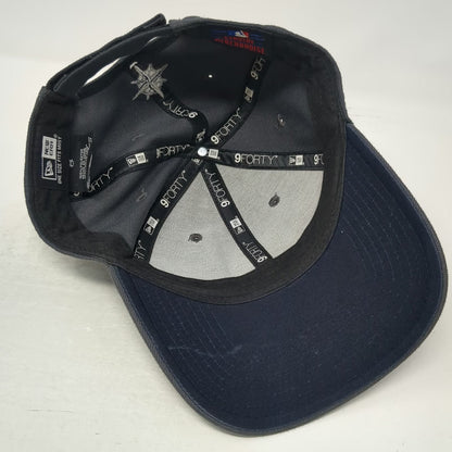 New Era Seattle Mariners MLB Baseball Cap Gray One Size 9FORTY Strapback Hat