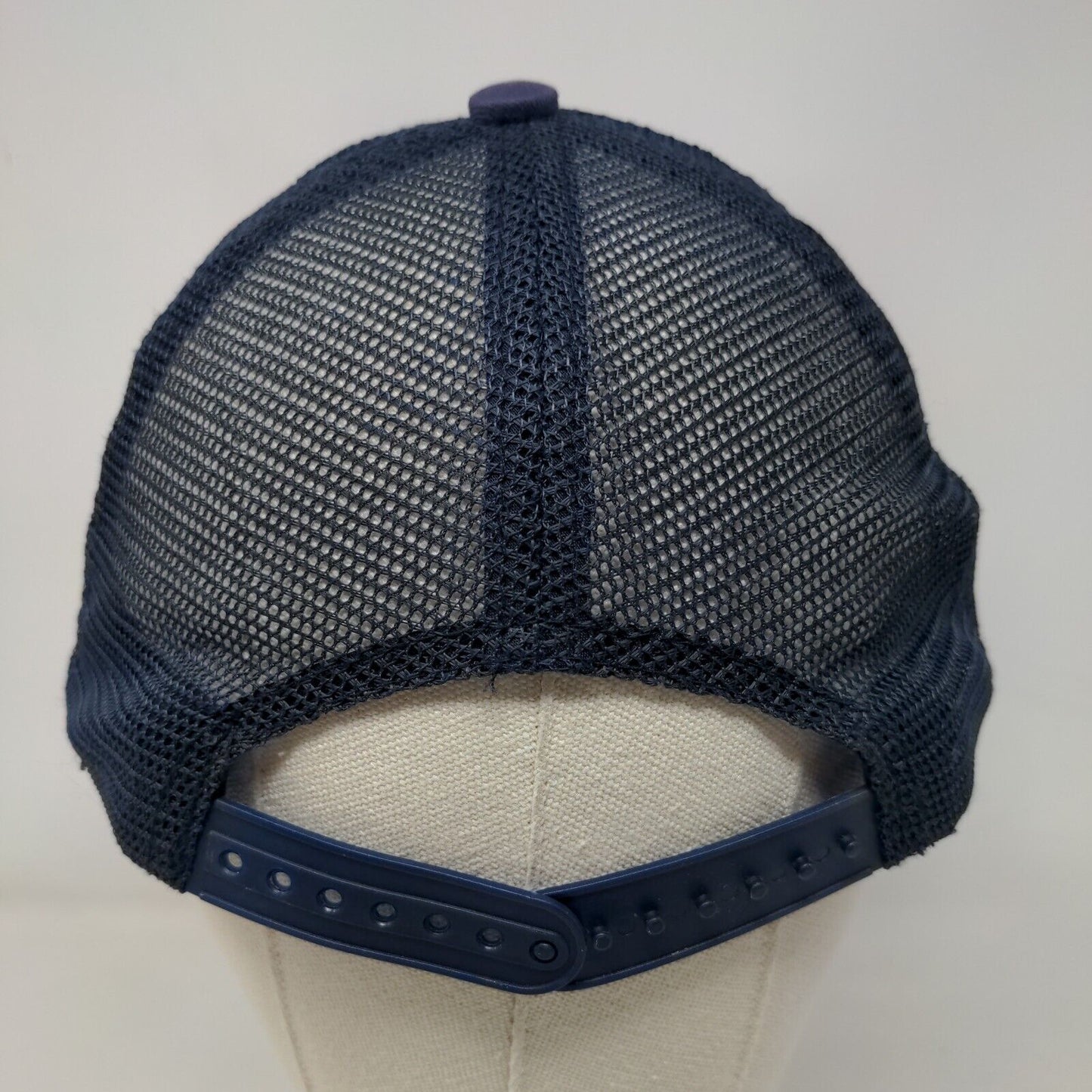 Unbranded Snapback Trucker Hat Blue One Size Mesh Back Embroidered Star